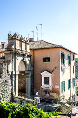 Fototapeta na wymiar Old houses of the city Ariccia. Italy 