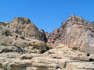 Fototapeta premium Mountains in Timna National Park, located at south of Israel in Negev Desert.
