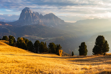 Fototapeta premium South Tyrol mountains at sunset