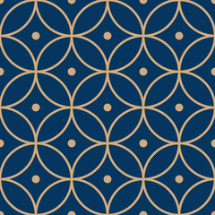 Japanese Circile Flower Pattern
