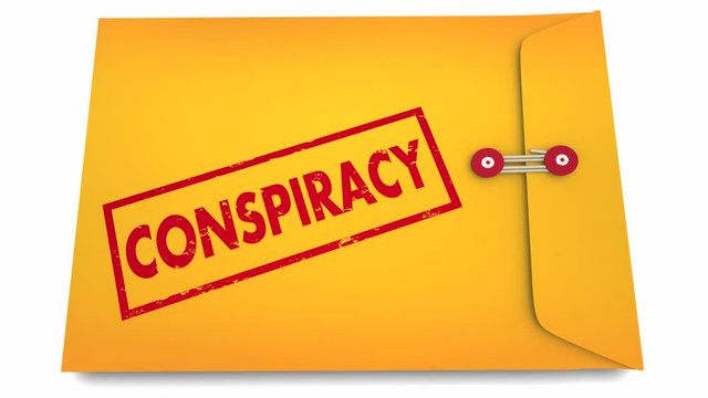 Conspiracy Theory Collusion Envelope 3d Animation