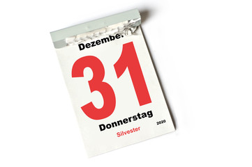 31. Dezember 2020 Silvester