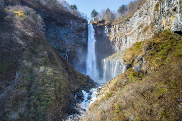 Obraz premium Kegon waterfalls near Nikko Prefecture, japan.