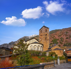 Fototapeta na wymiar Sant Esteve church in Andorra la Vella