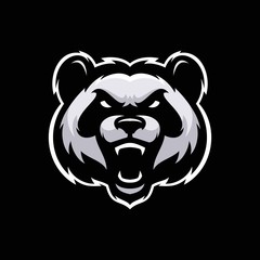 Animal head mascot gaming logo