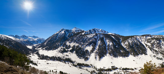 Baqueira  in Lerida Catalonia ski