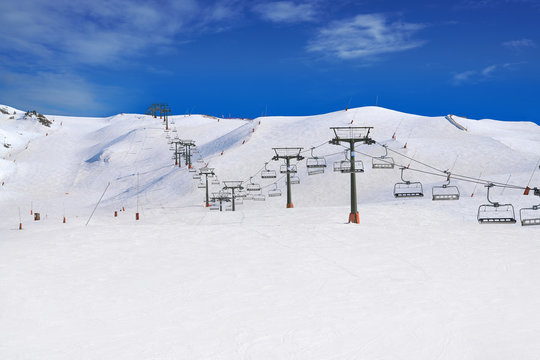 Baqueira Beret in Lerida Catalonia ski spot resort in Aran Valley