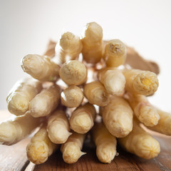 Fresh tasty white asparagus, seasonal vegetable, new harvest, ready to cook