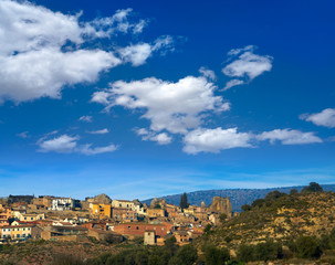 Fototapeta na wymiar Estada village in Huesca Aragon of Spain