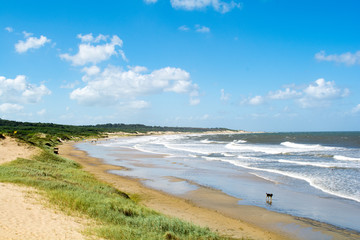 Playa Grande in Santa Teresa National Park, Rocha, Uruguay