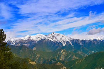 Fototapeta premium Pal ski resort in Andorra Pyrenees