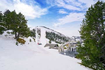 Pal ski resort in Andorra Pyrenees