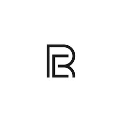 letter re logo template - obrazy, fototapety, plakaty