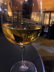 Glass of wine and solitude.