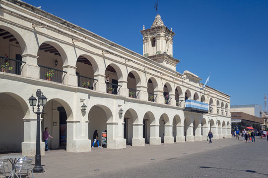 Detail of the cabildo of Salta City in Argentina