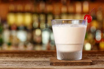 White russian on the bar