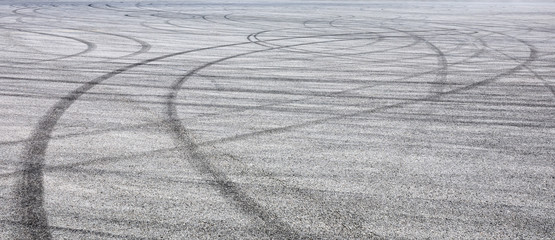 Car track asphalt pavement background at the circuit