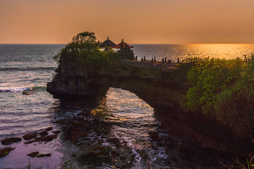 Tanah Lot Temple in Bali Indonesia 
