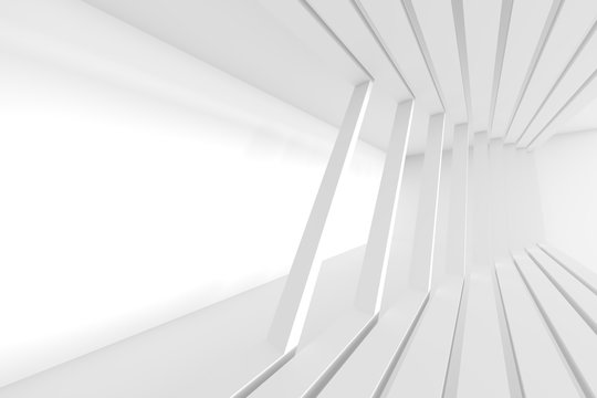 Creative Modern Industrial Concept. White Room with Window © radharamana