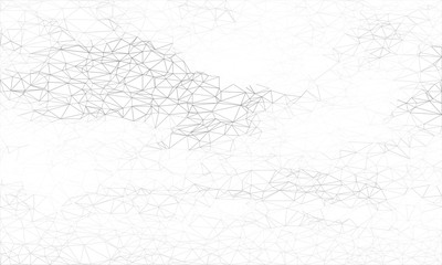 Wireframe polygonal abstract mesh.  Vector Polygon which consist of triangles. Geometric background in Origami or network style. 