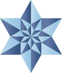 star shaped geometric logo
