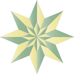 Star shaped geometric logo