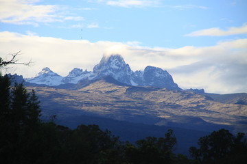 Gipfel des Mount Kenia bei Sonnenaufgang