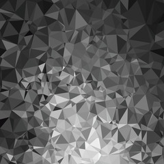 Fototapeta premium Abstract polygonal triangle dark background. Vector polygon which consist of triangles. Geometric background in Origami style with gradient.