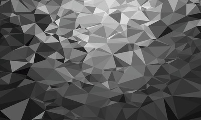 Abstract polygonal triangle dark background. Vector polygon which consist of triangles. Geometric background in Origami style with gradient.