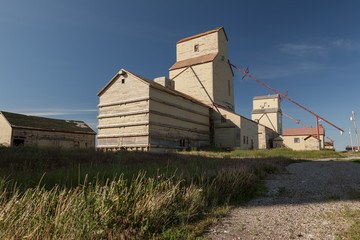 Fototapeta na wymiar Grain Elevator Alberta Canada
