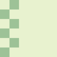 Card with checkered border. Minimalism background. Vector illustration.