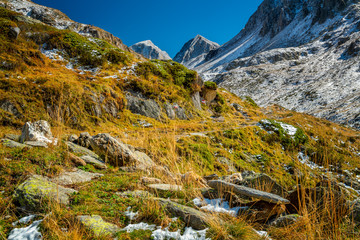 Weg zum Eisjöchl im Herbst