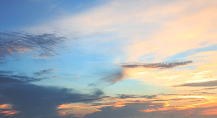 Fototapeta na wymiar colorful morning sky