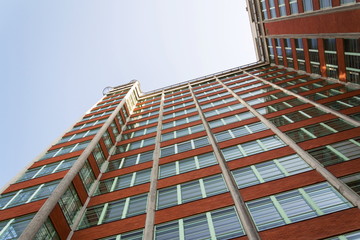 Zlin Skyscraper 21th administrative building from 1938 in Zlin, Moravia, Czech Republic