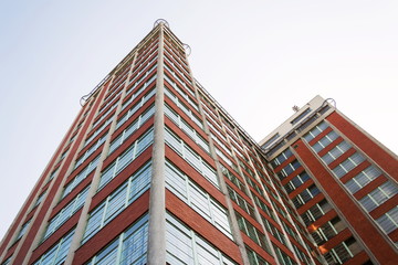 Zlin Skyscraper 21th administrative building from 1938 in Zlin, Moravia, Czech Republic