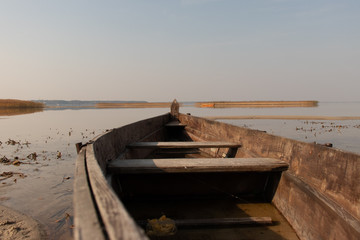 old fishing boat on the beach