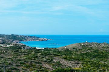 Fototapeta na wymiar Cala Stagnolu cove, in Corsica, France