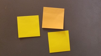 self sticky note on wall reminder