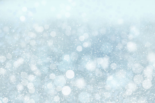 Winter holiday background with snow, copy space