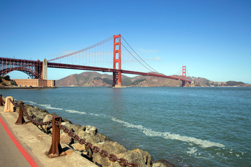 The Golden Gate bridge San Francisco