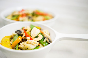 Cashew Asian Stir Fry with Chicken and Vegetables