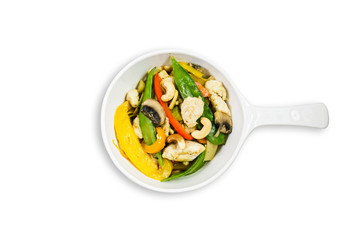 Cashew Asian Stir Fry with Chicken and Vegetables
