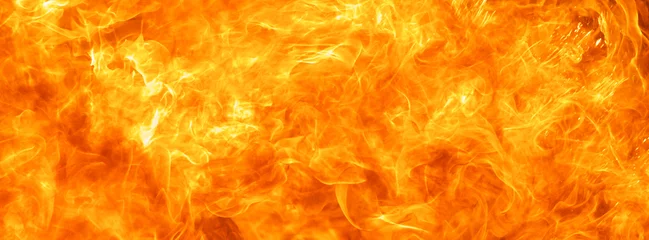 Poster Im Rahmen abstrakte Flammenfeuerflammenbeschaffenheit für Fahnenhintergrund © flukesamed