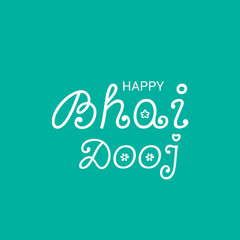  indian festival of Happy Bhai Dooj Celebration.