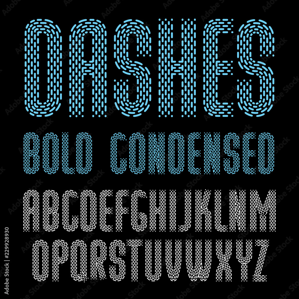 Fototapete vector funky condensed capital english alphabet letters collection. rounded bold retro type font, sc