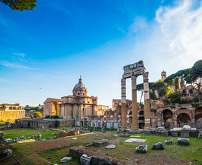 Obraz premium World famous Imperial Fora in Rome