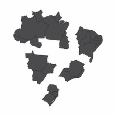 Brazil regions maps