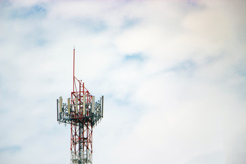Broadcasting Station Mobile phone Internet Or television signals for telecommunication, the...