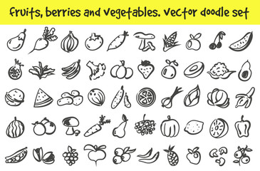 vector doodle icons set