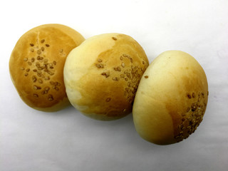 small breads with sesame
